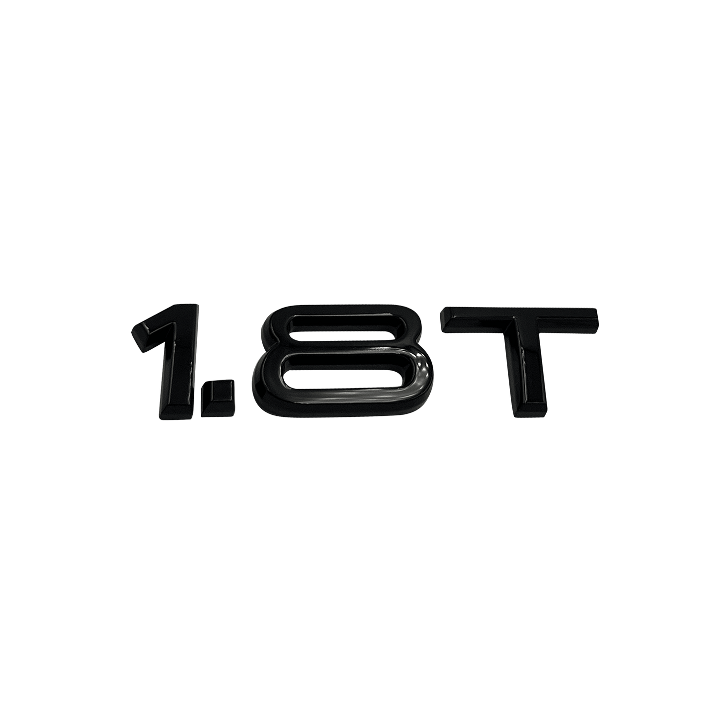 Audi "1.8T" Black Rear Emblem