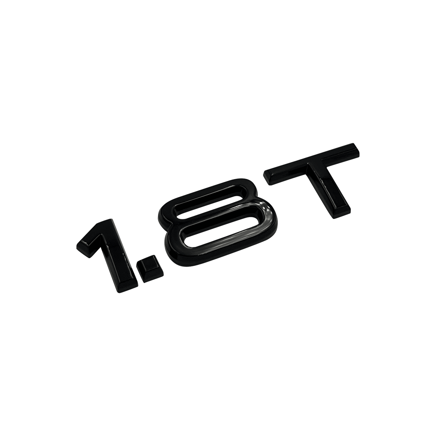 Audi "1.8T" Black Rear Emblem