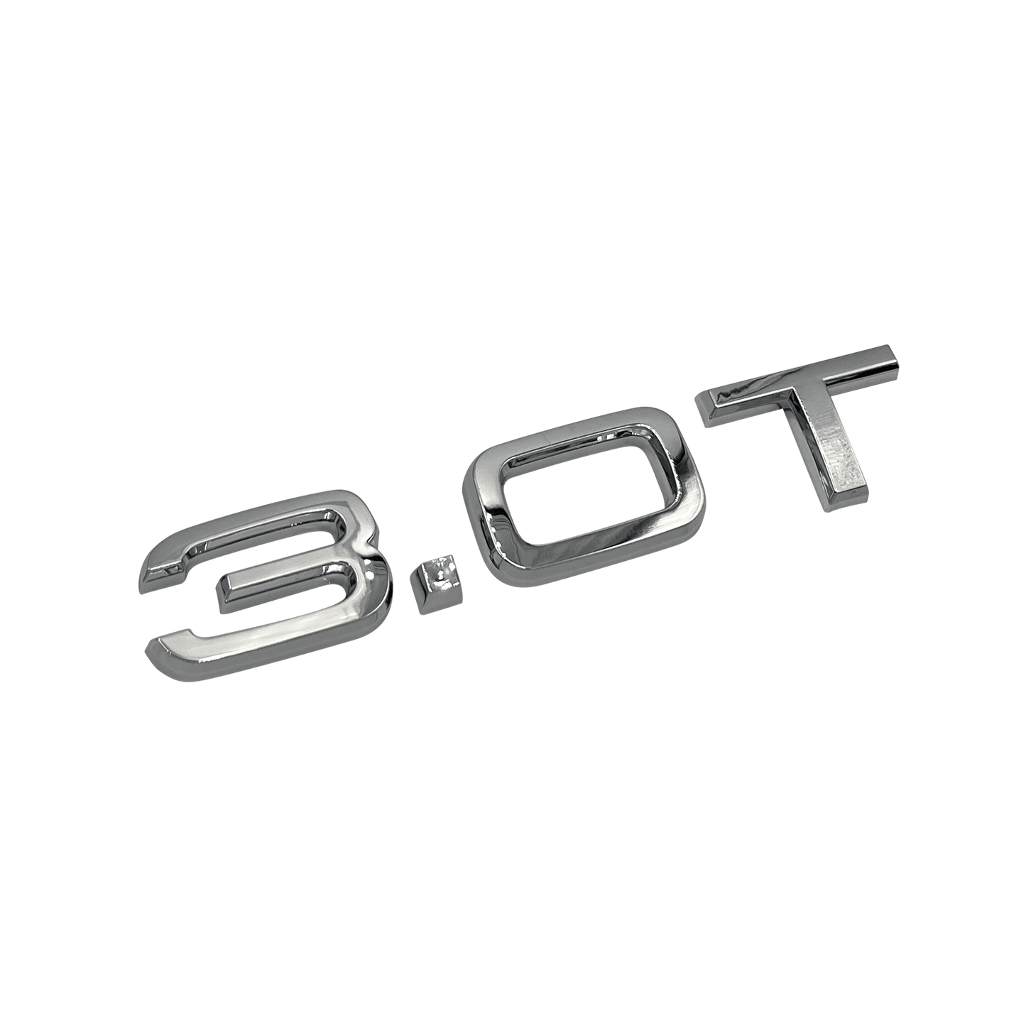 Audi "3.0T" Chrome Rear Emblem