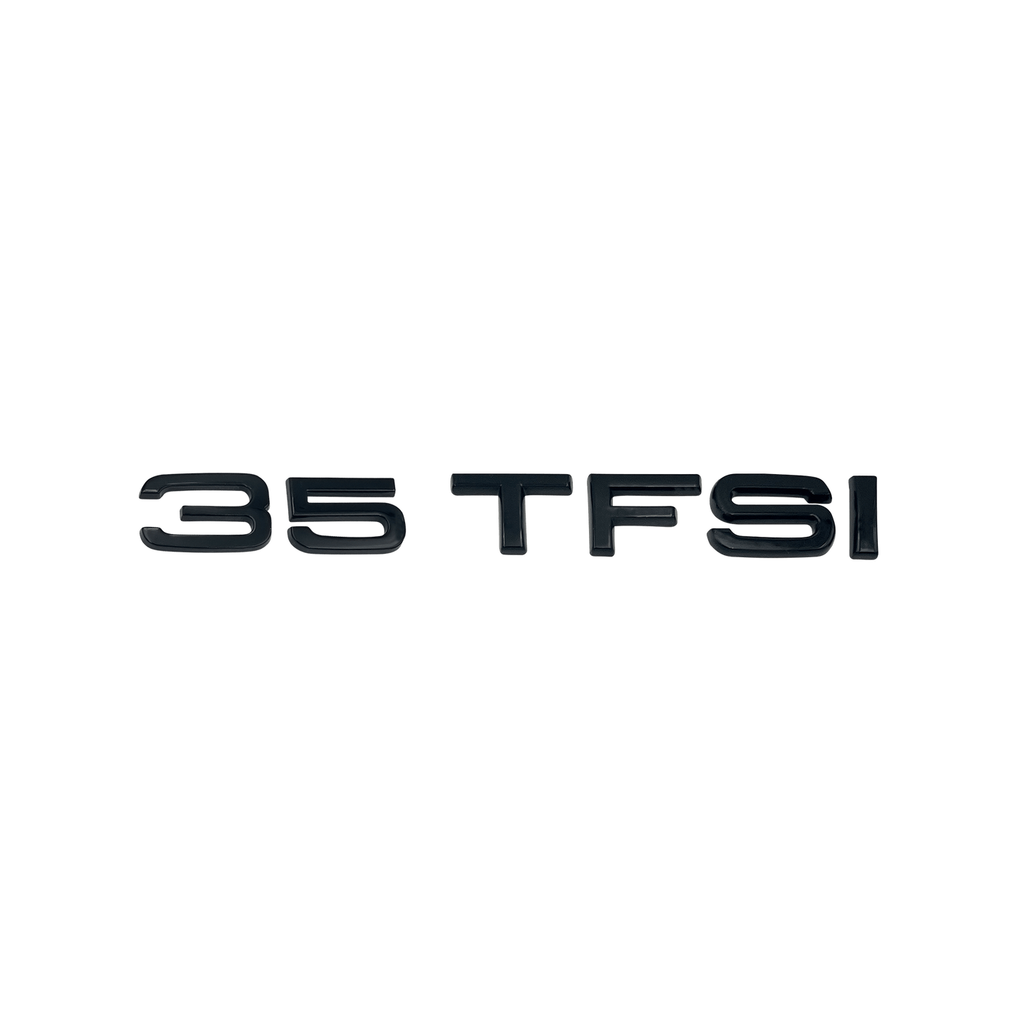Audi 35 TFSI rear emblem glossy black