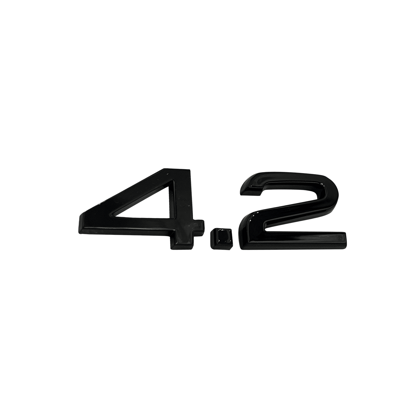 Audi "4.2" Black Rear Emblem