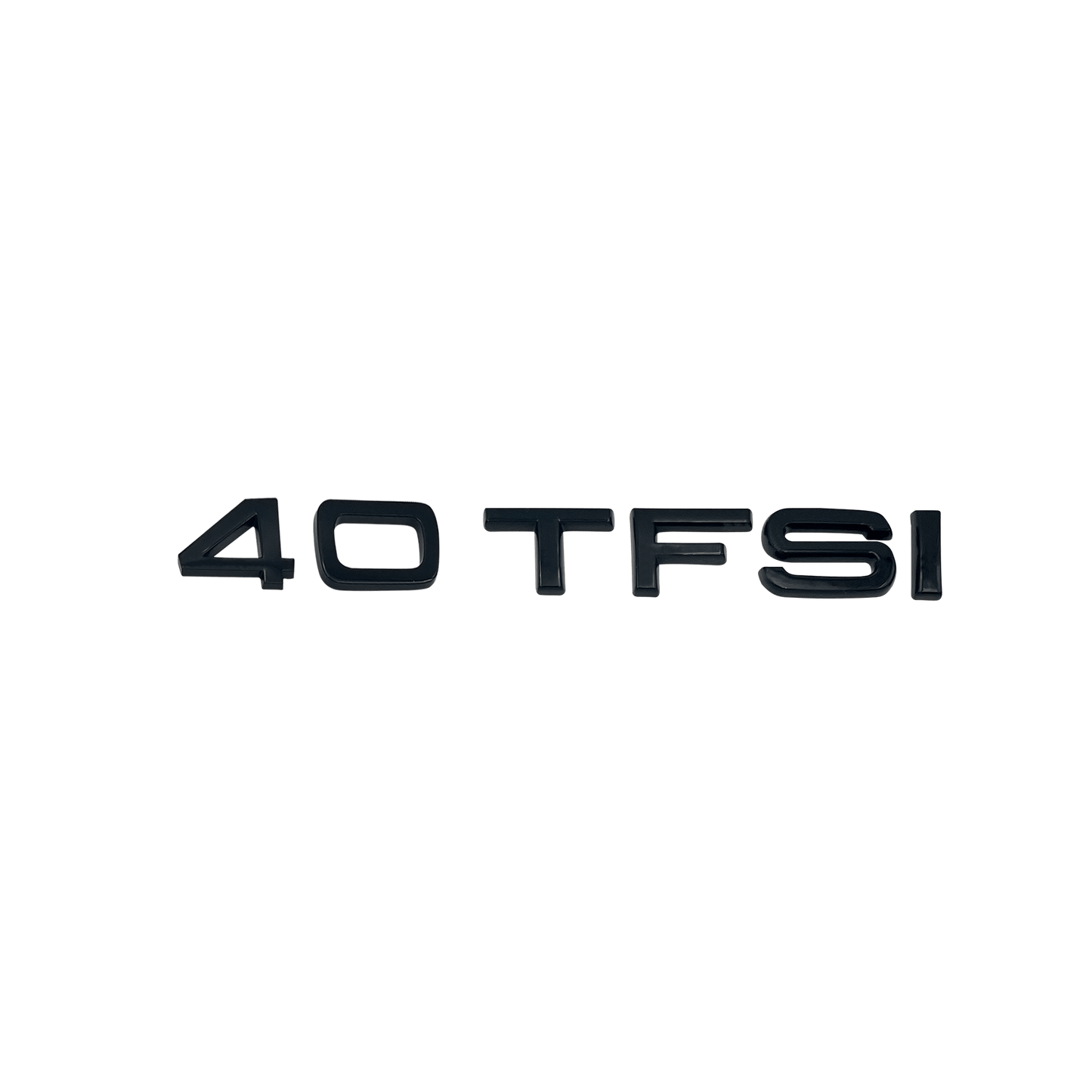 Audi 40 TFSI rear emblem glossy black