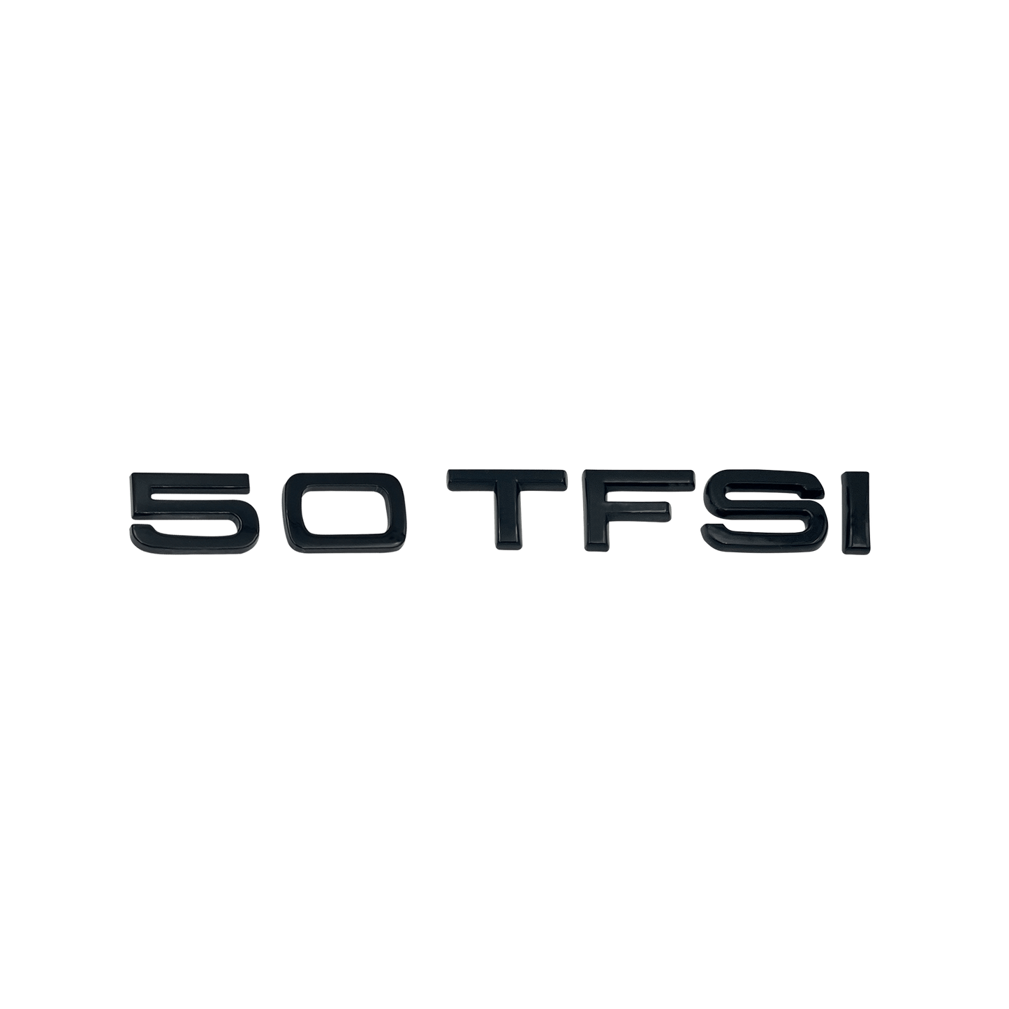 Audi 50 TFSI rear emblem glossy black