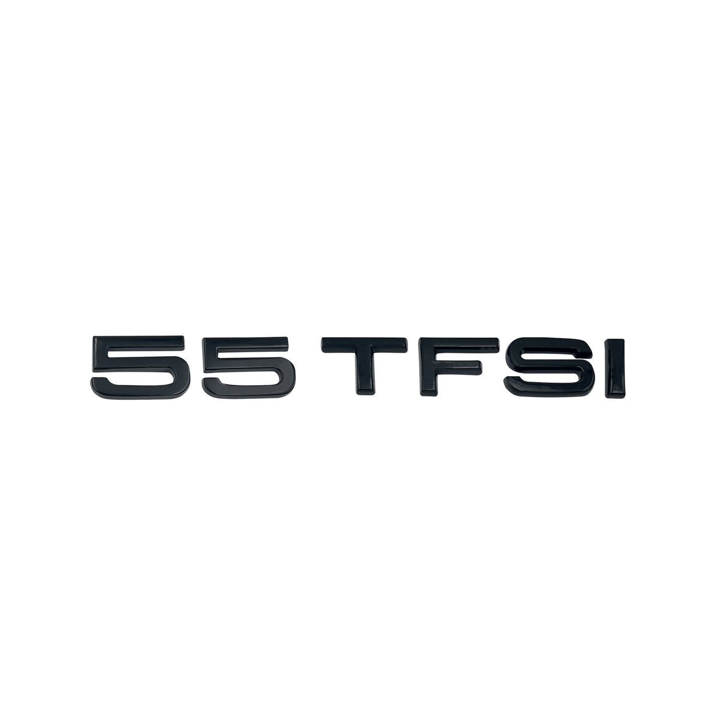 Audi 55 TFSI rear emblem glossy black