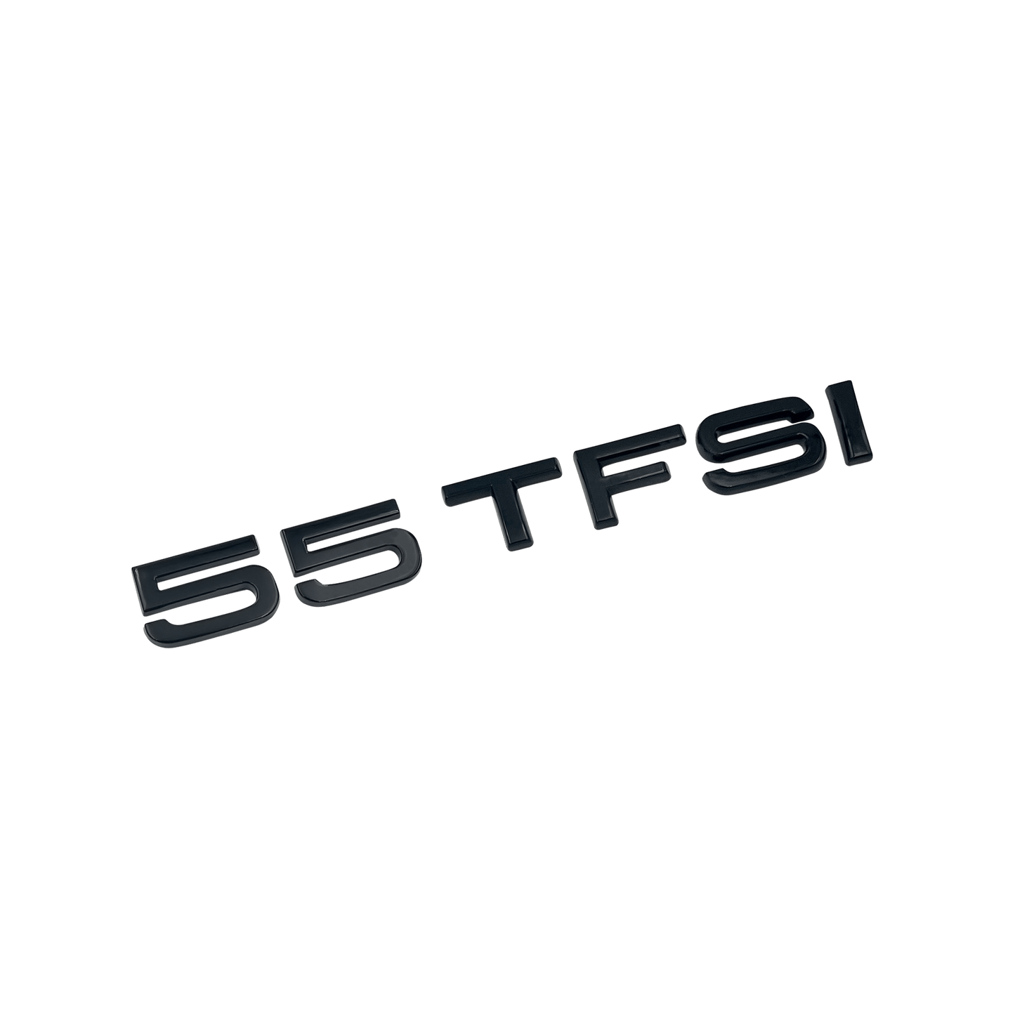 Audi 55 TFSI rear emblem glossy black