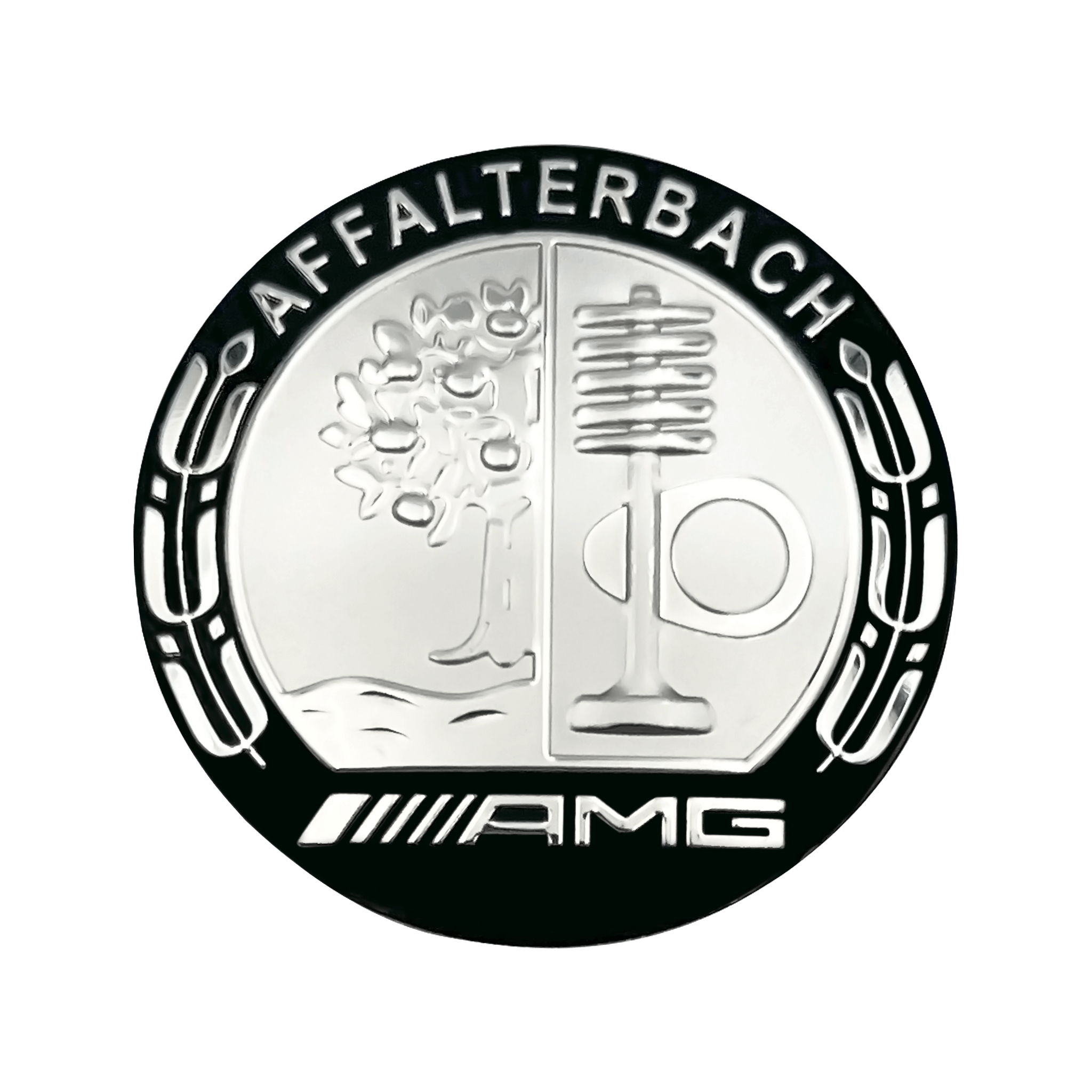 Logo Amg AMG Logo Emblem Aufkleber Affalterbach Mercedes Special Edition 8 X 3cm Schwarz Echappement AMG - Foto 11