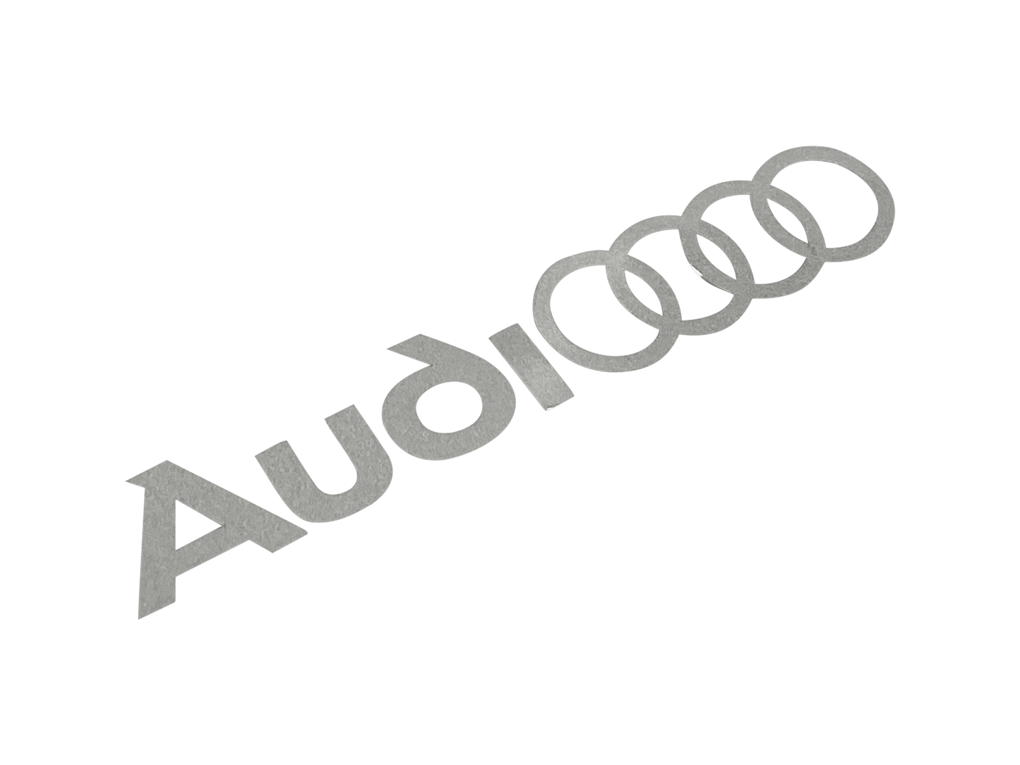 2 pcs Audi Logo Brake Caliper Stickers White 95 × 15mm