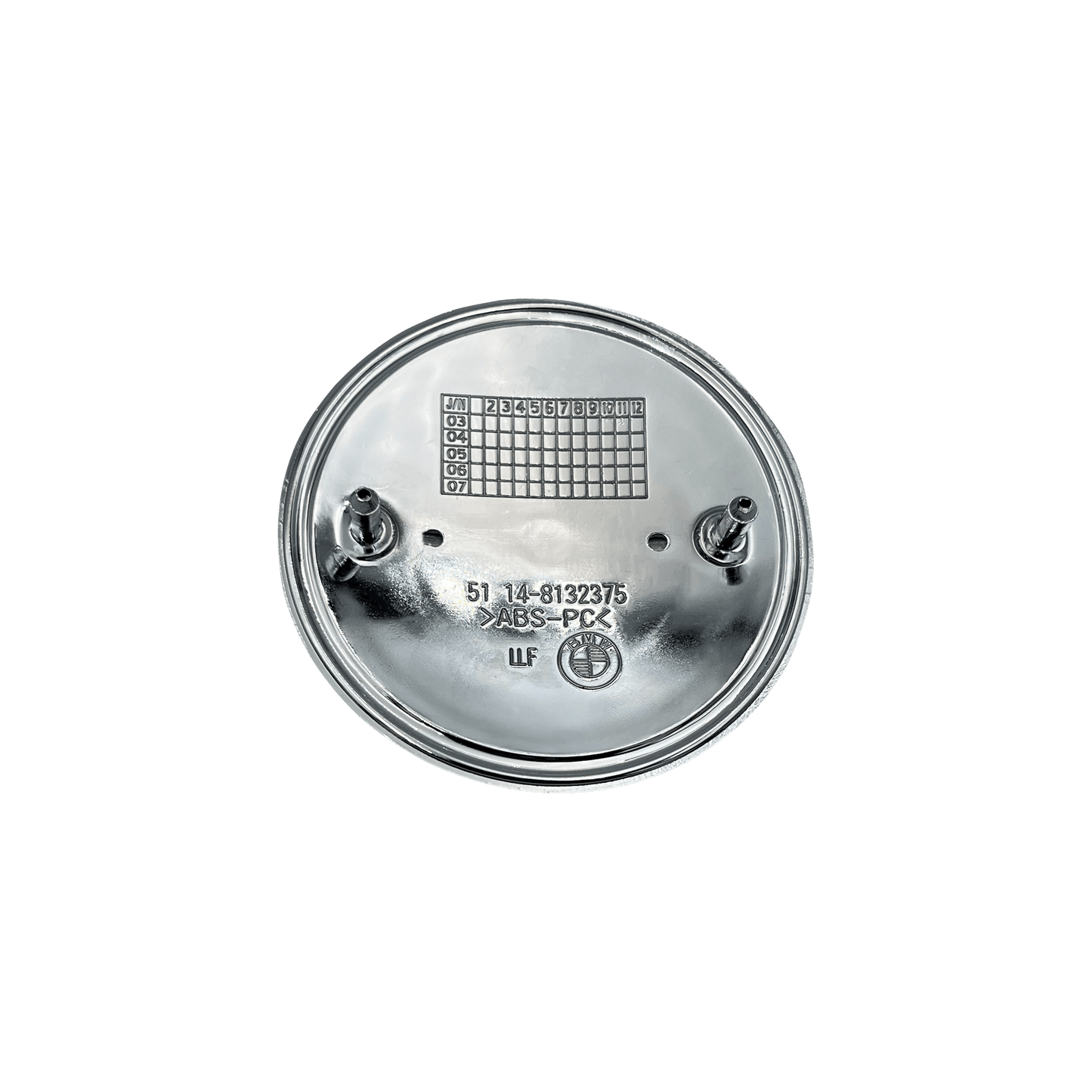 3 pieces Alpina Logo Set - Front, Rear and Steering wheel logo