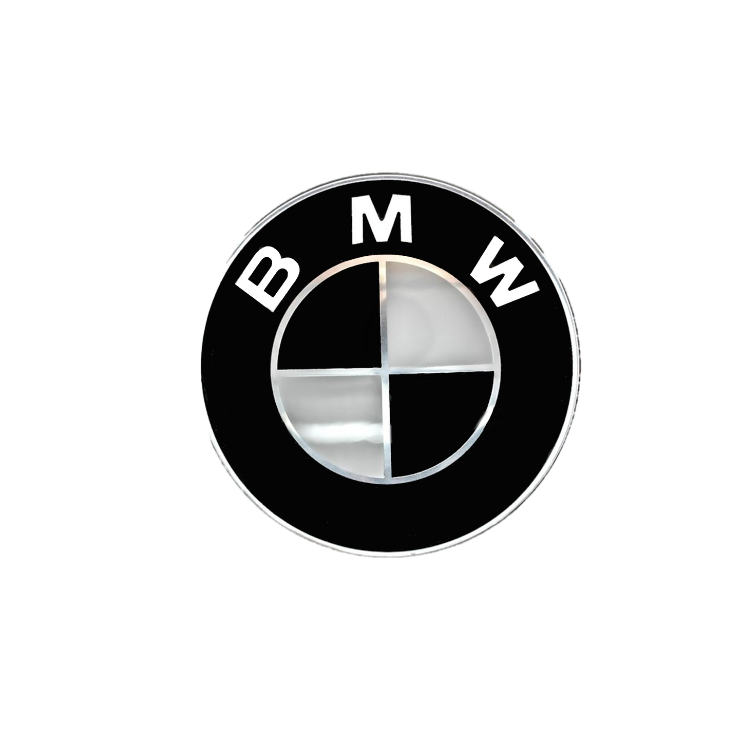 BMW Rear logo Black & White 74mm