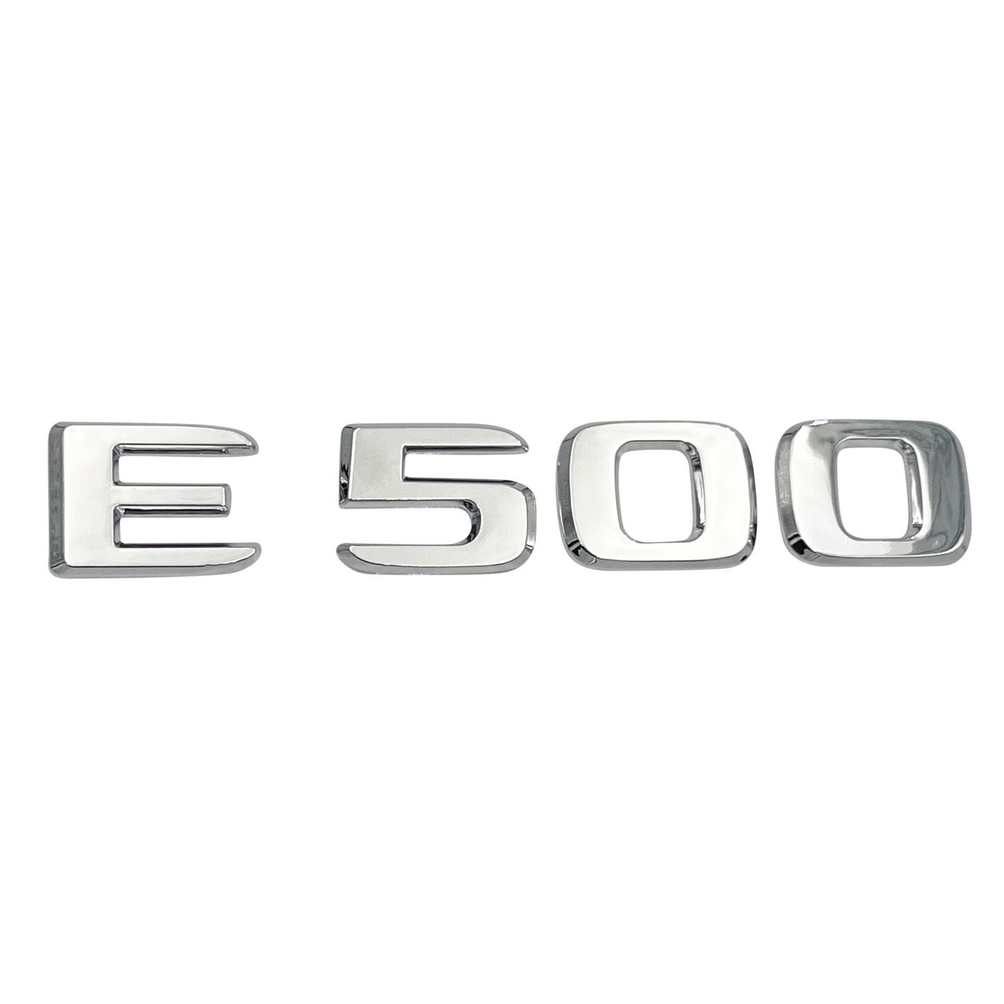 Chrome Mercedes E500 Emblem Badge
