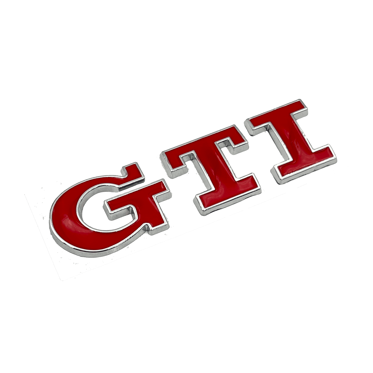 Red & Chrome VW GTI Rear Emblem
