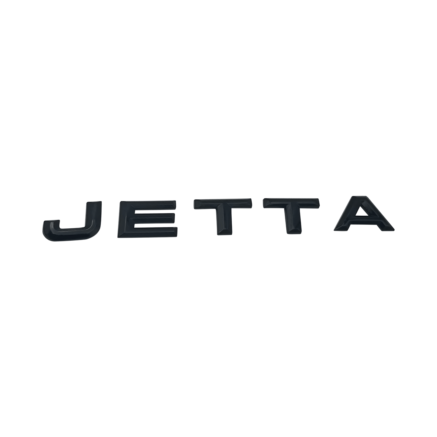 Black VW "Jetta" Rear Emblem 2019+