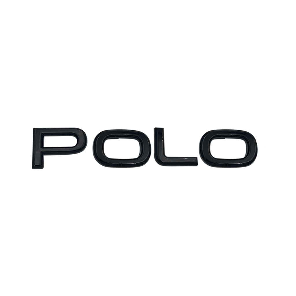 Black VW "Polo" Rear Emblem New Version