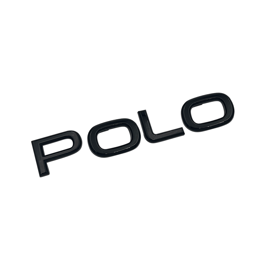 Black VW "Polo" Rear Emblem New Version