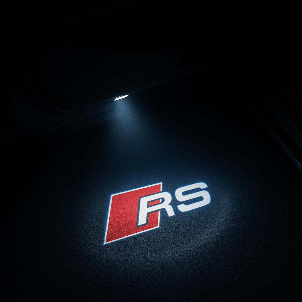 2 pcs Audi RS Logo Entry Lights
