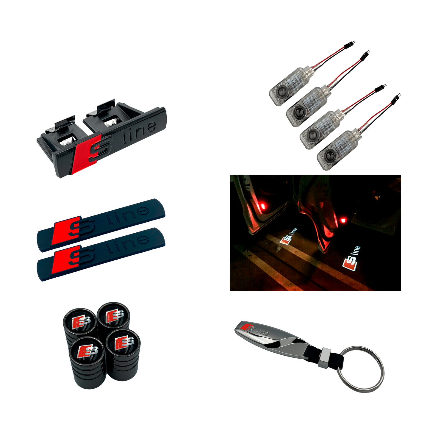 Black Audi S-line Package solution - 9 Products