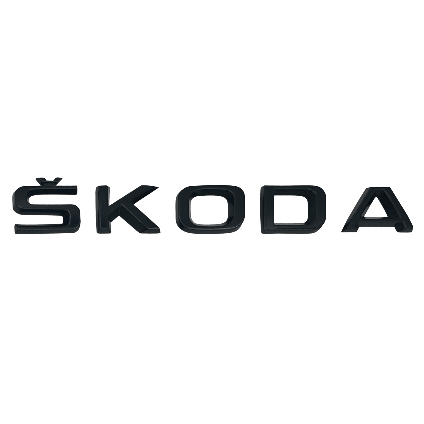 "Skoda" Text Behind Emblem Black 573x37mm