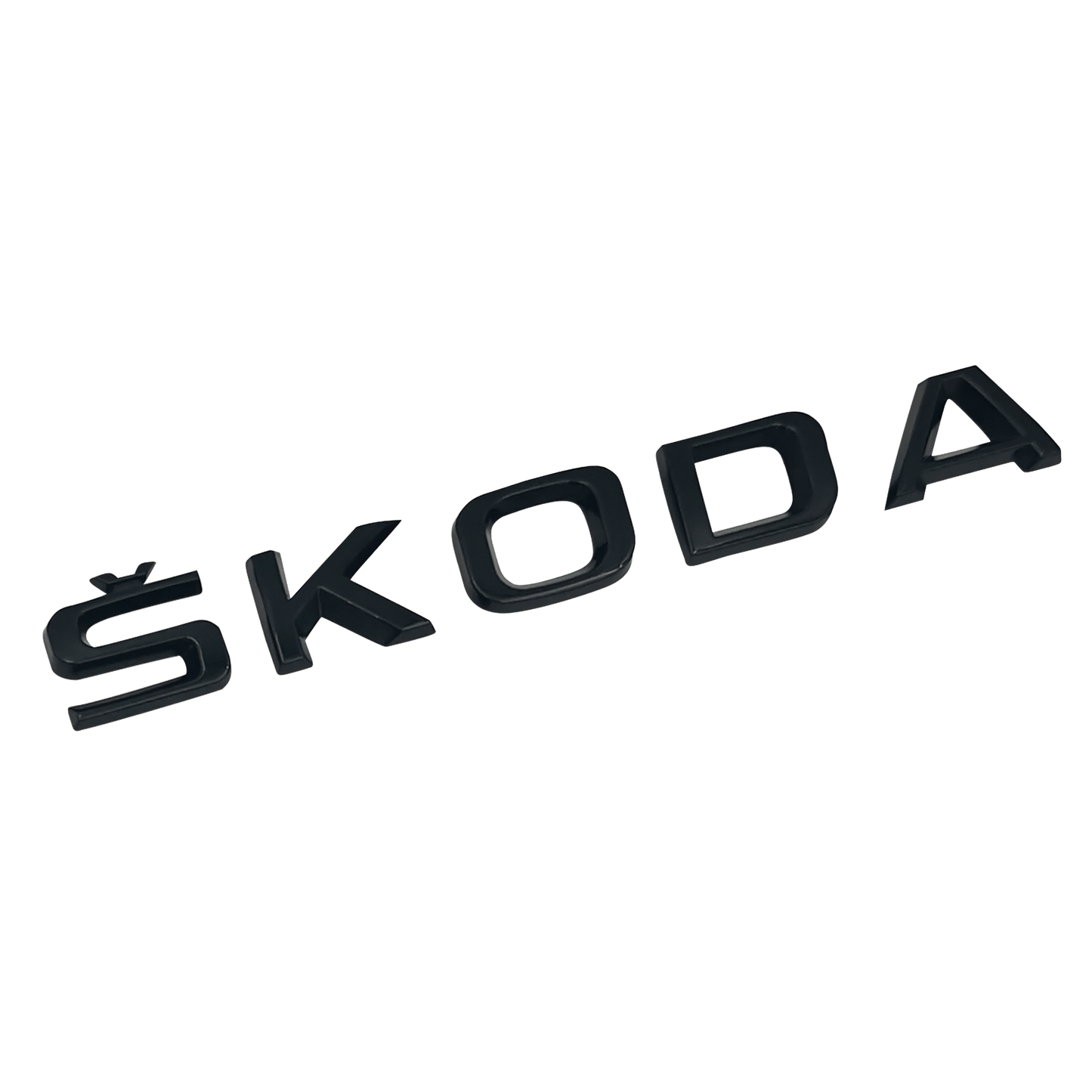 "Skoda" Text Behind Emblem Black 573x37mm