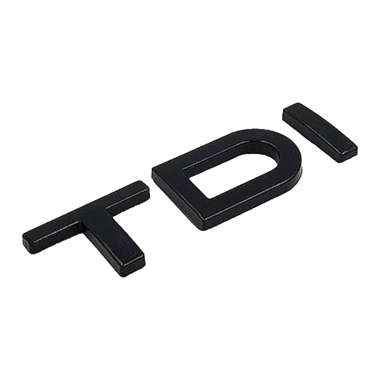 Black Audi TDI Rear Emblem