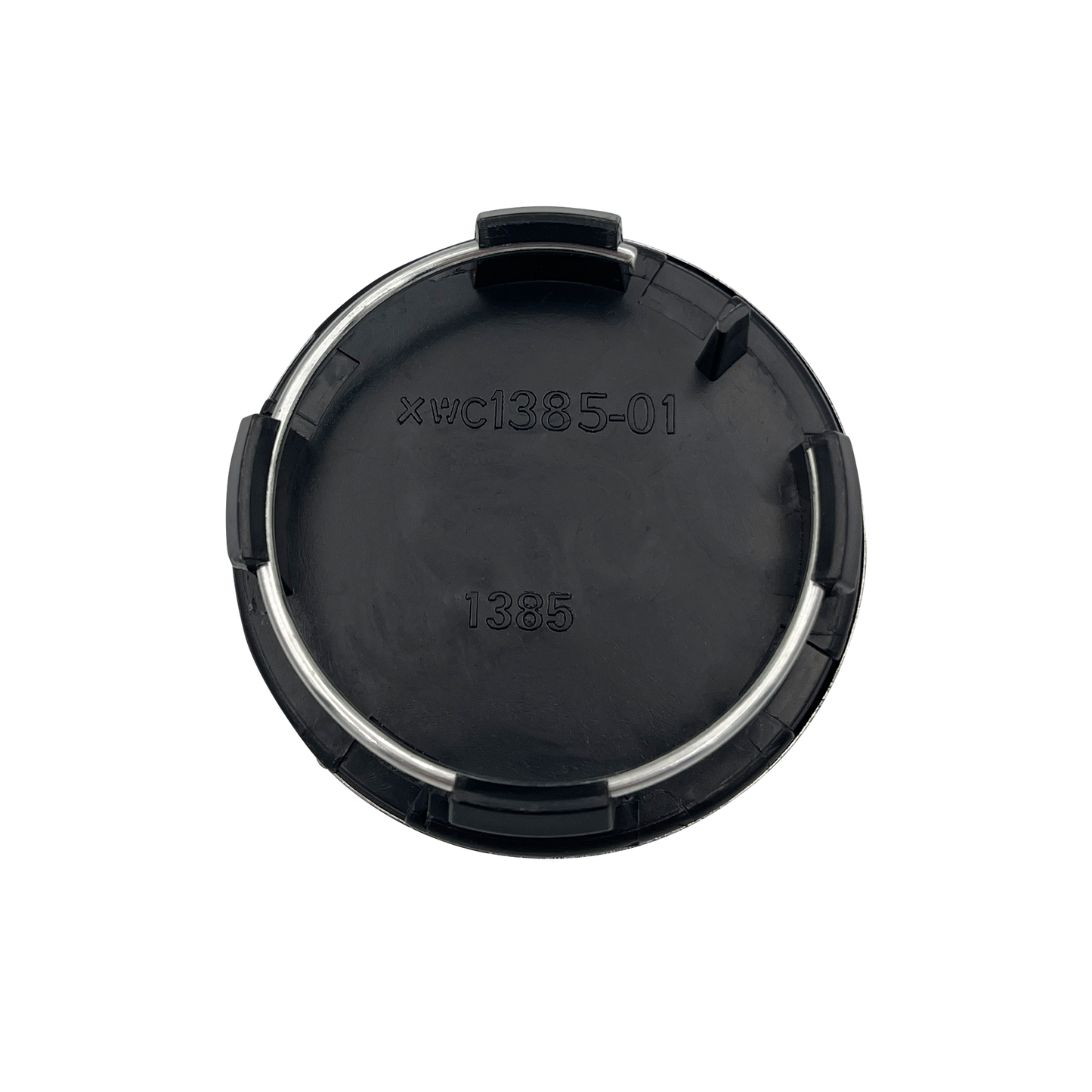 4 pieces. Black Tesla Center Caps 57mm
