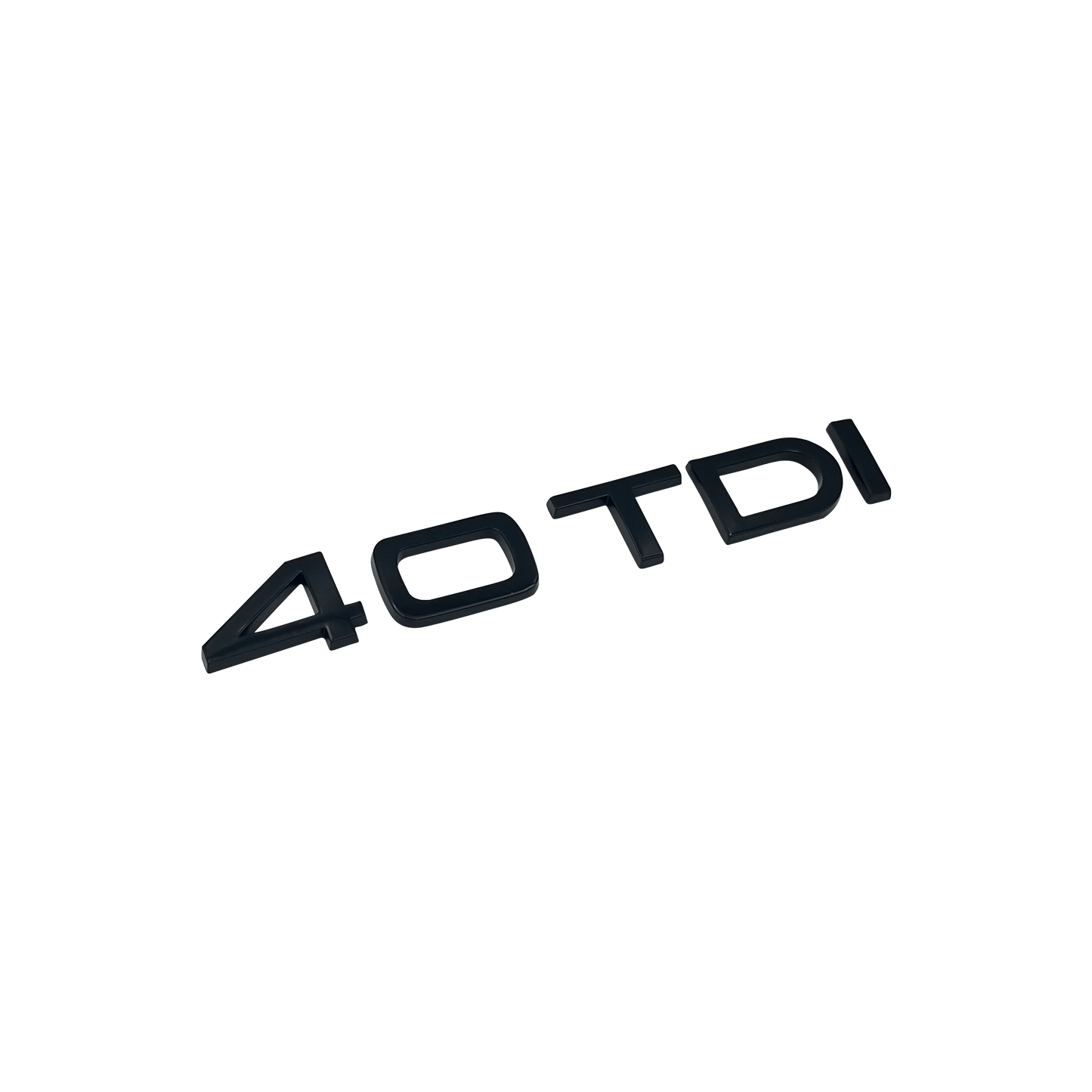 Audi 40 TDI rear emblem glossy black