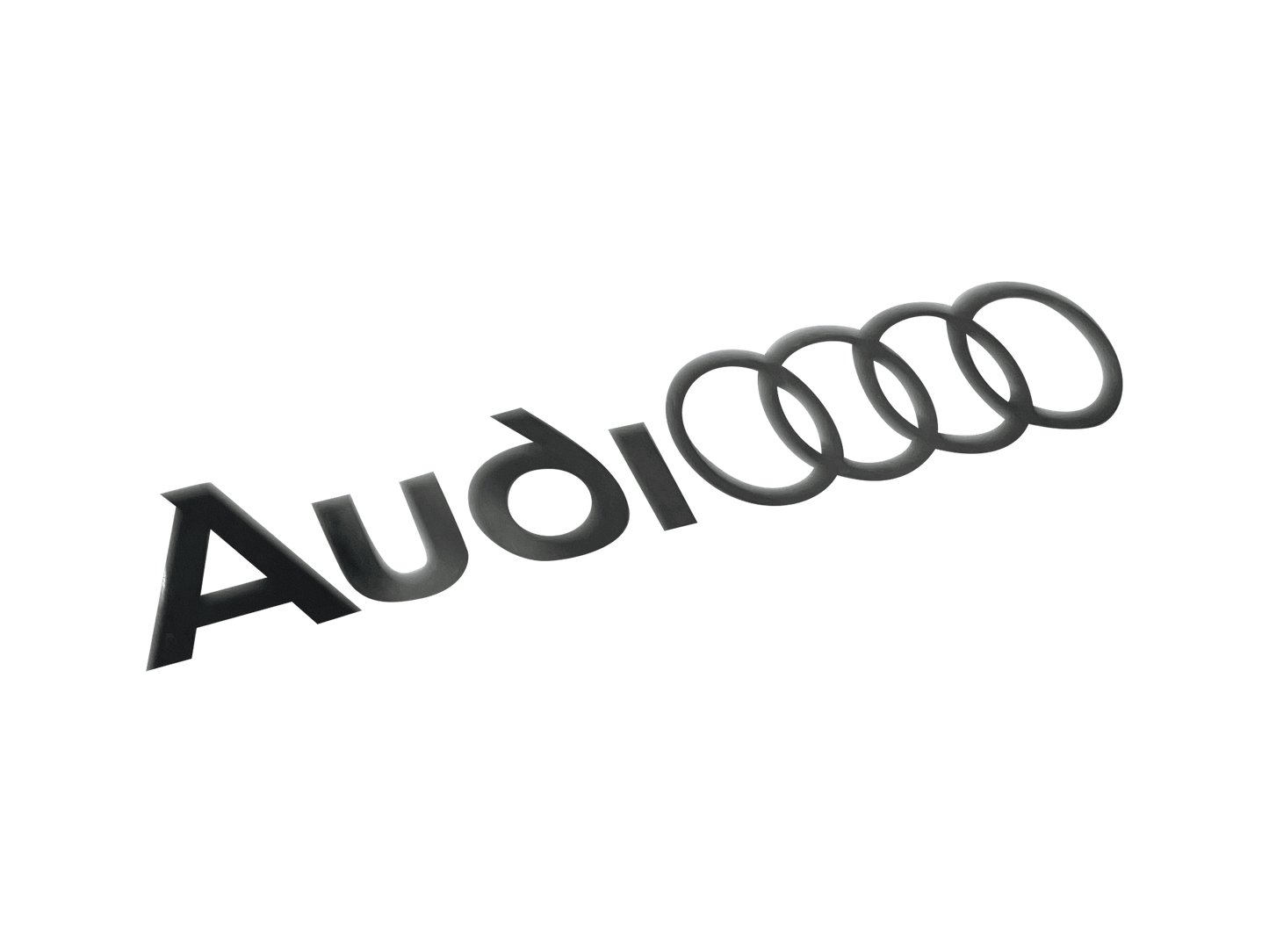 2 pcs. Audi Logo Brake Caliper Stickers Black