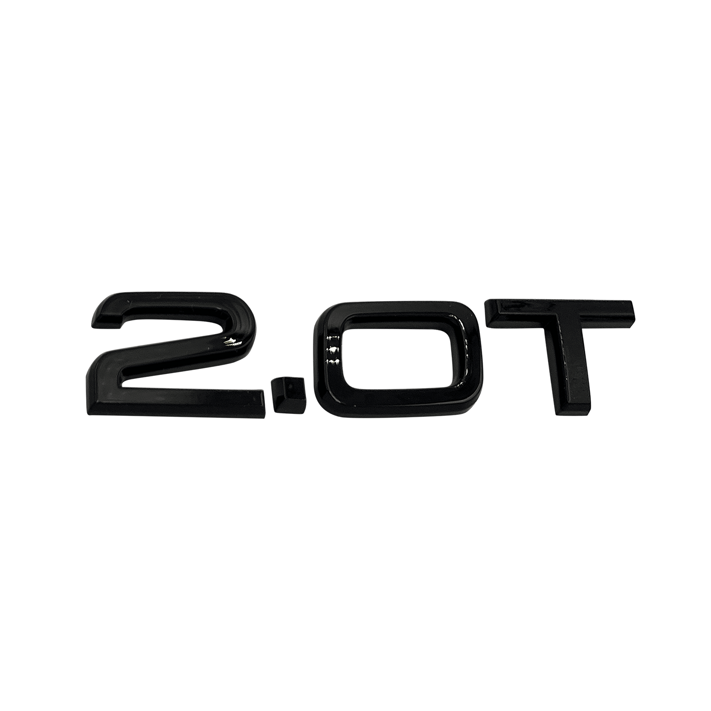 Audi "2.0T" Black Rear Emblem