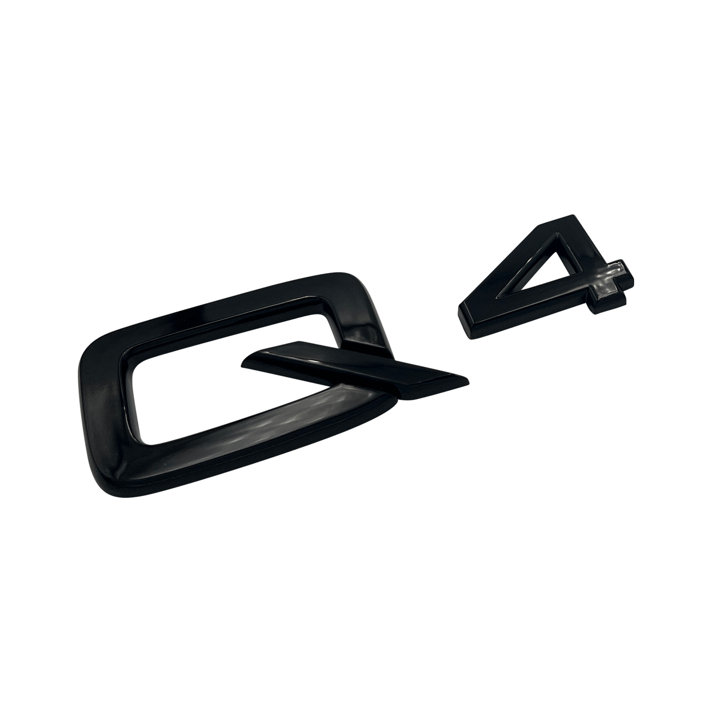 Black Audi Q4 Rear Emblem