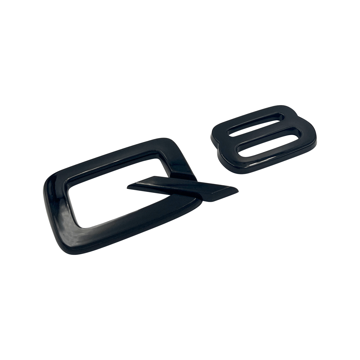 Black Audi Q8 Emblem