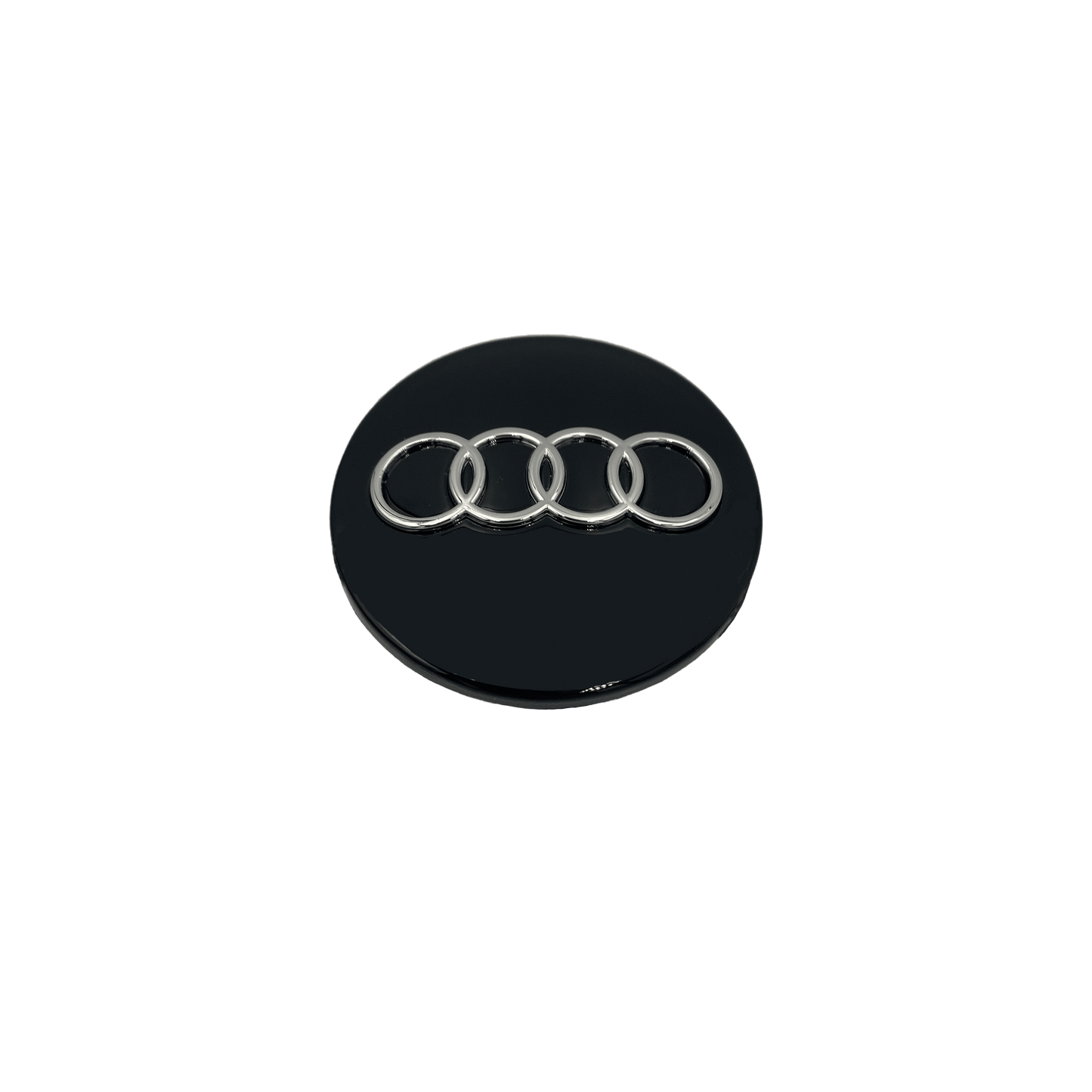 4 Stk. Sorte Audi Centerkapsel Sæt - Driverse - Centerkapsler - Driverse - Driverse - AD-OG-CK-SO-60 - 60mm - Sort - -