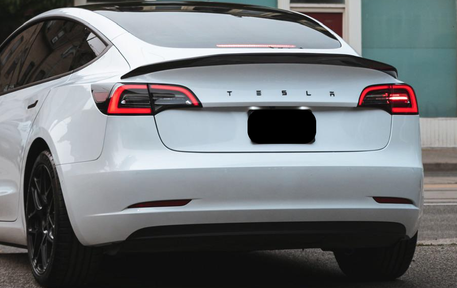 Black TESLA Back Logo Badge