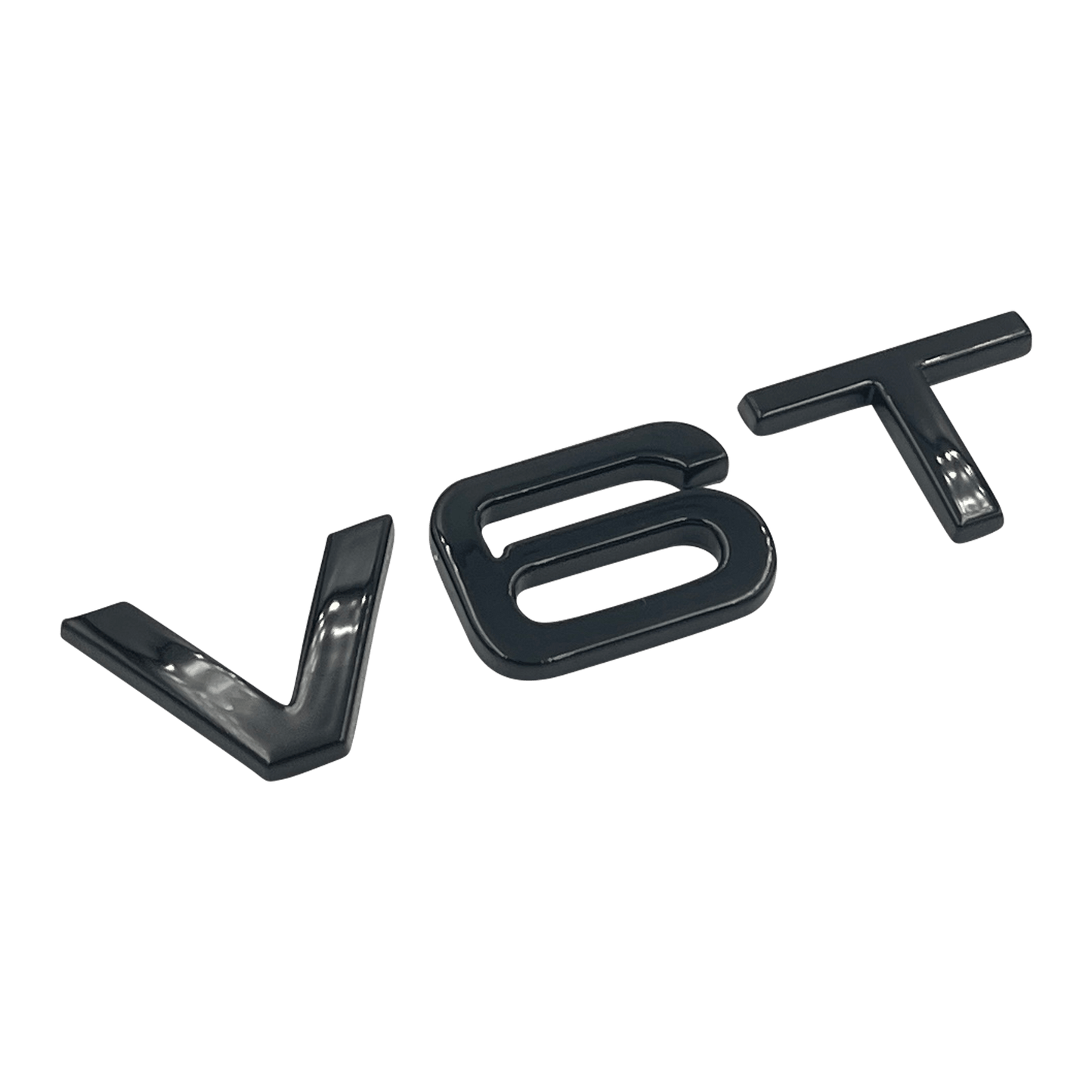 Black Audi V6T Emblem