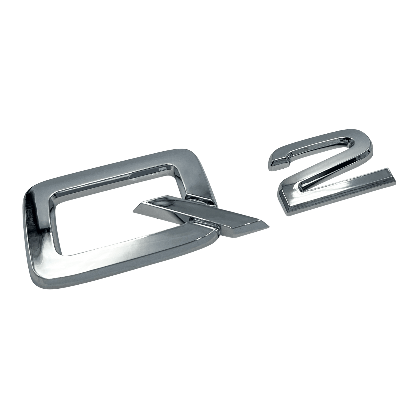 Chrome Audi Q2 Emblem Badge