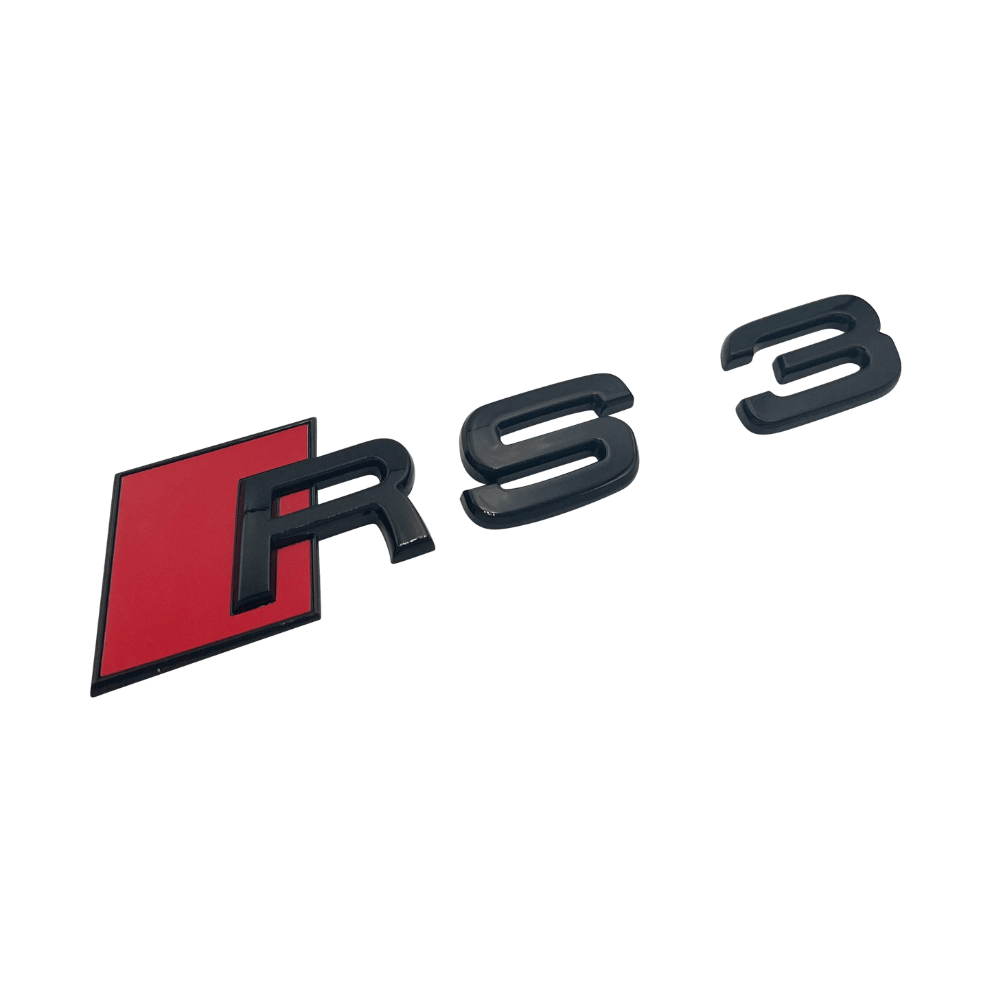 Black Audi RS3 Rear Emblem