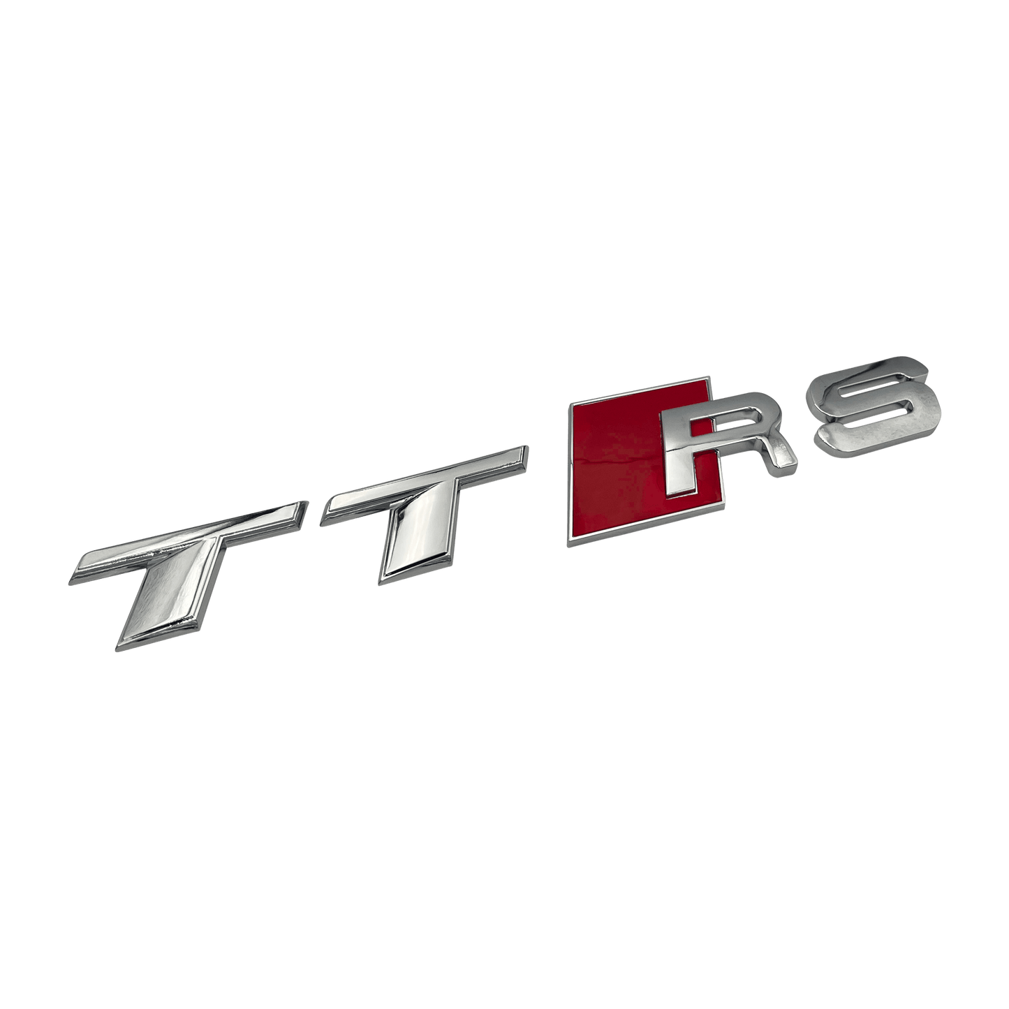 Chrome Audi TTRS Rear Emblem Badge