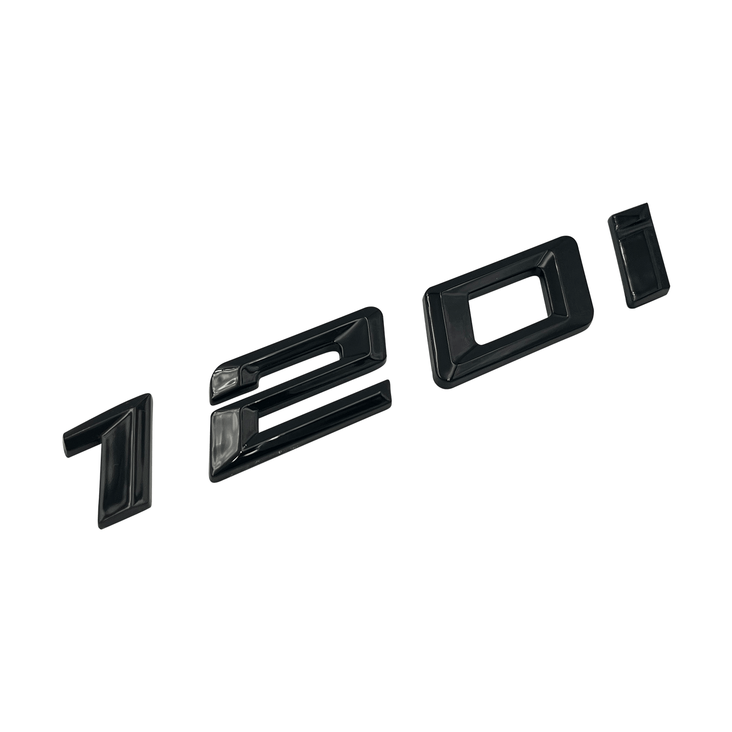 Black BMW 120i Model Emblem