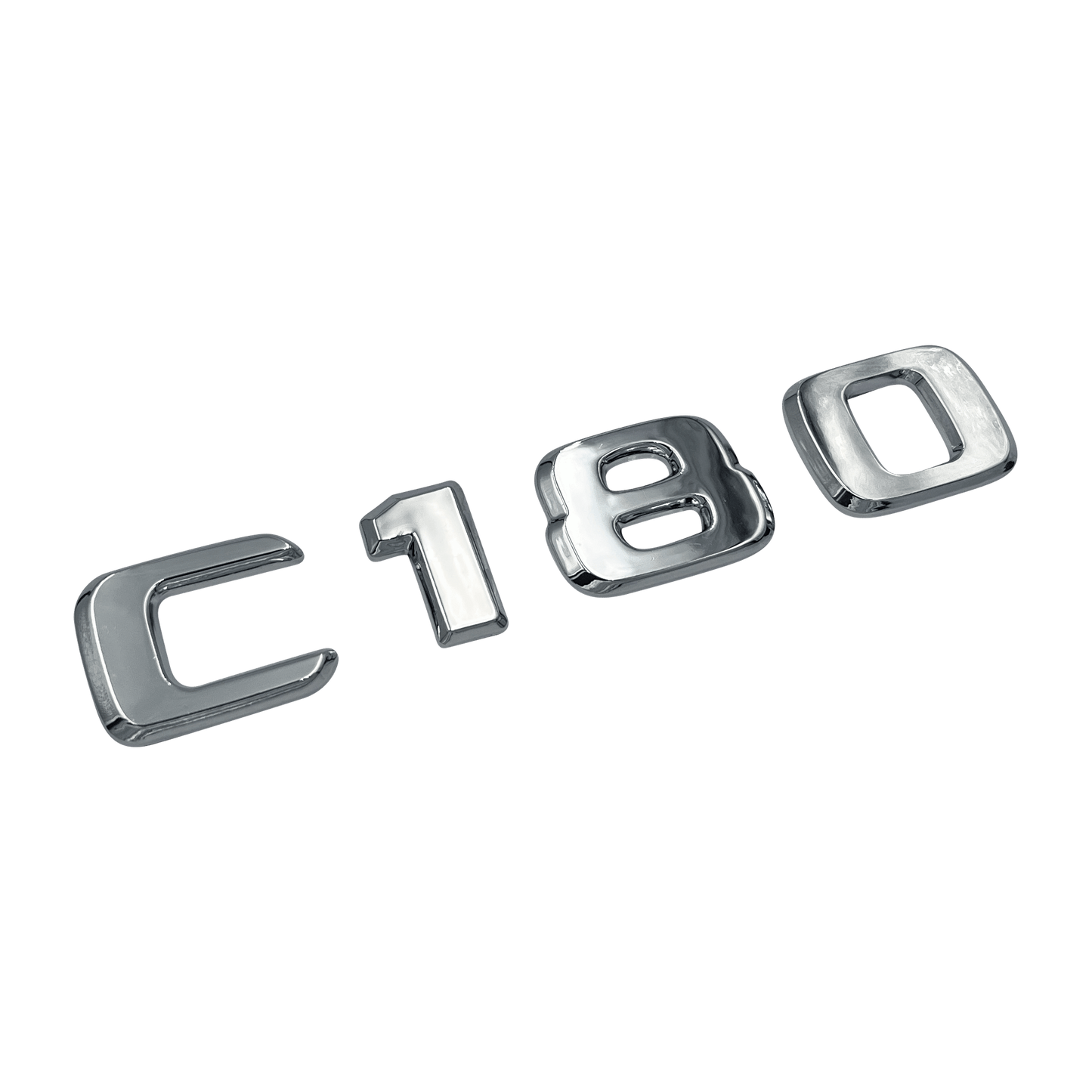 Chrome Mercedes C180 Emblem Badge