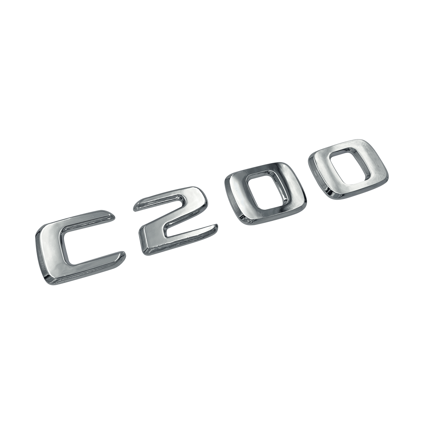 Chrome Mercedes C200 Emblem Badge