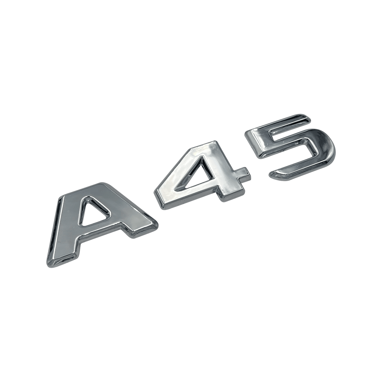 Chrome Mercedes A45 Emblem Badge