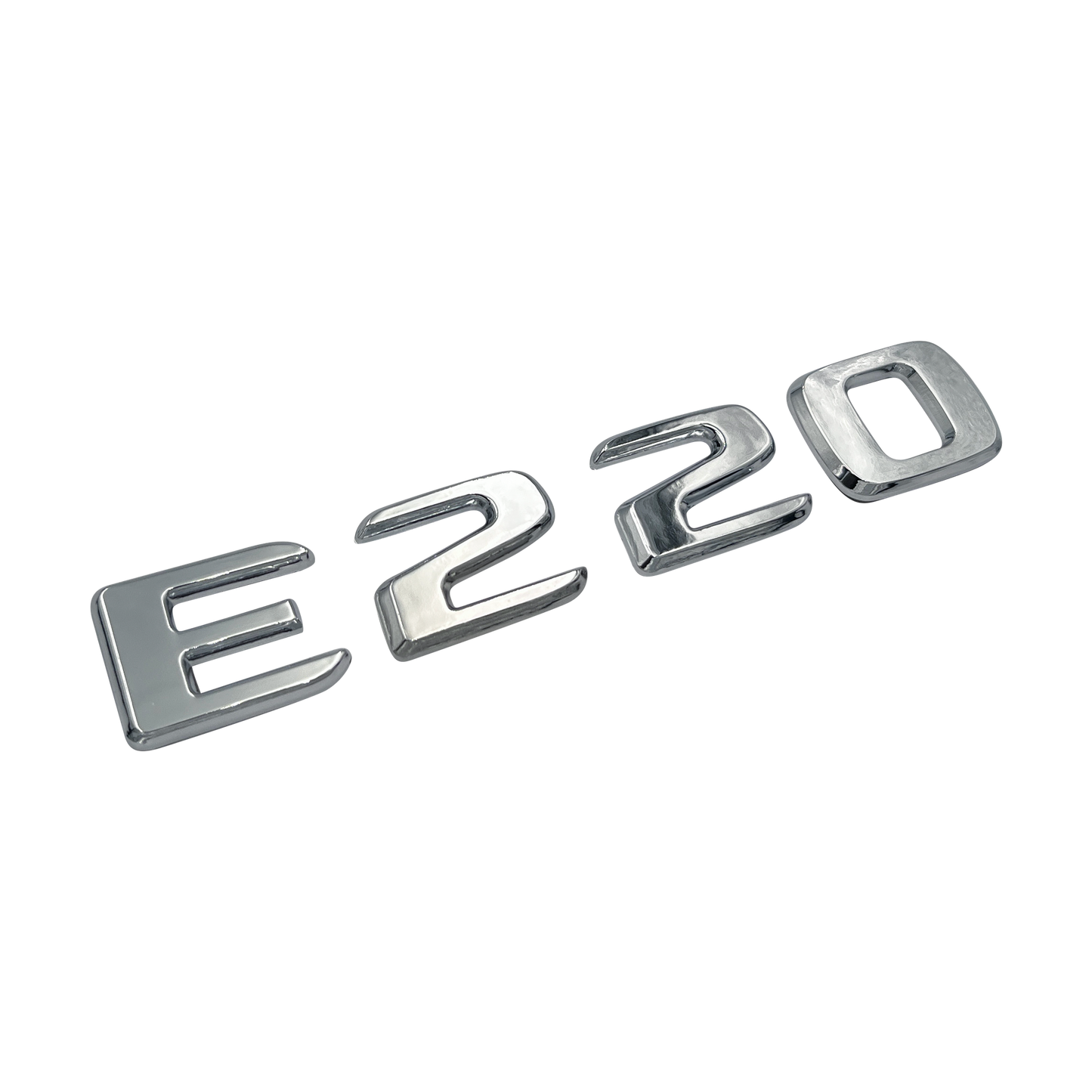 Chrome Mercedes E220 Emblem Badge