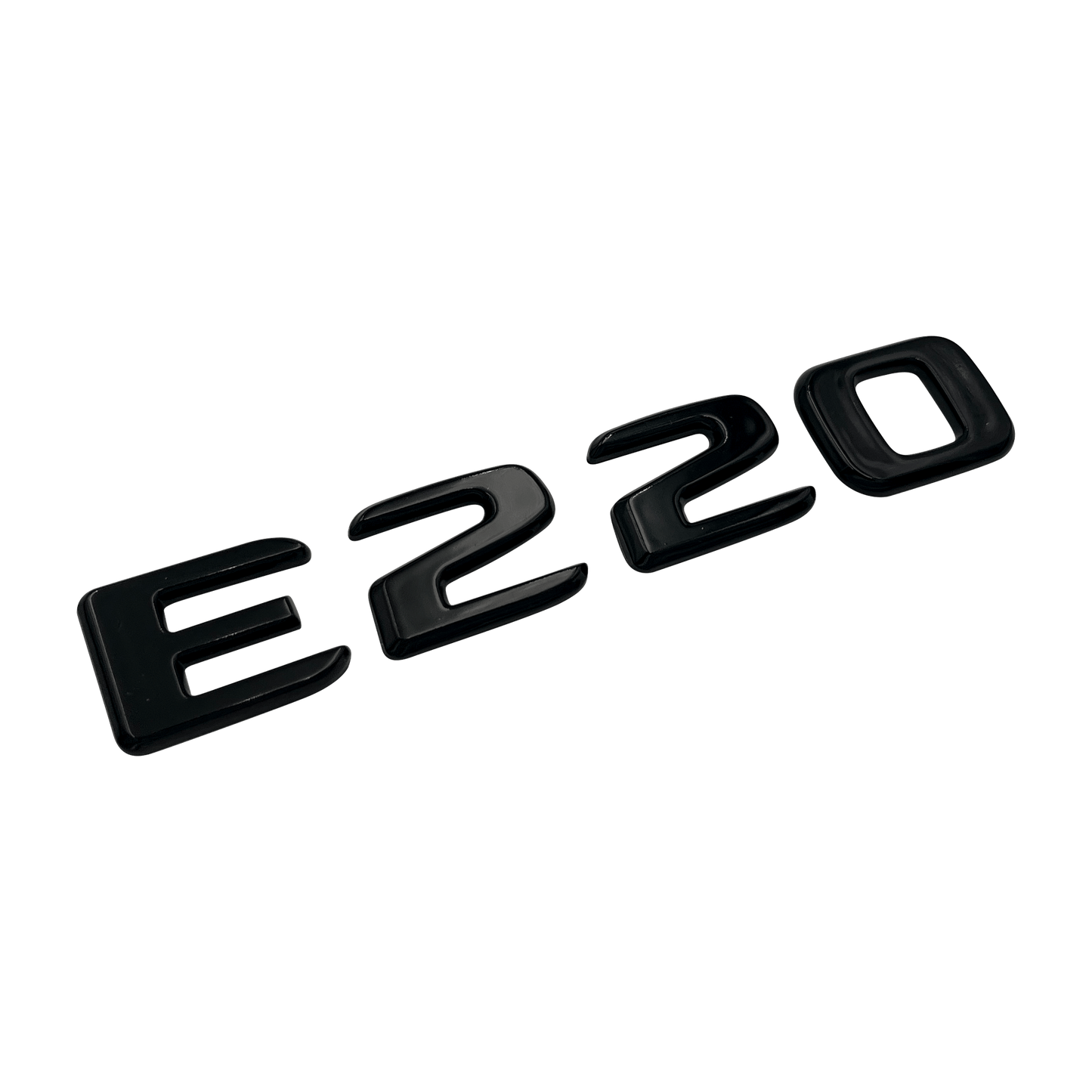 Black Mercedes E220 Emblem