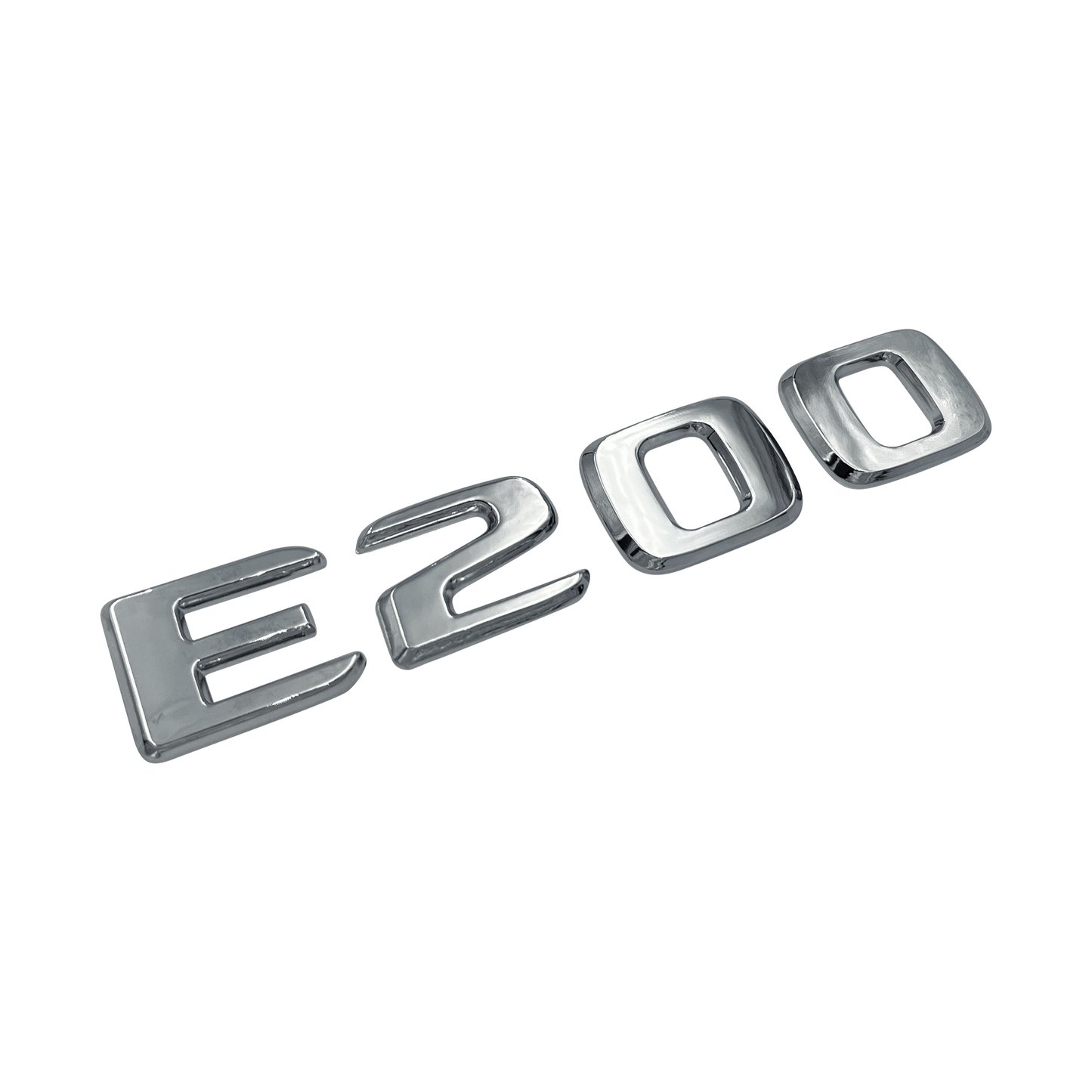 Chrome Mercedes E200 Emblem Badge