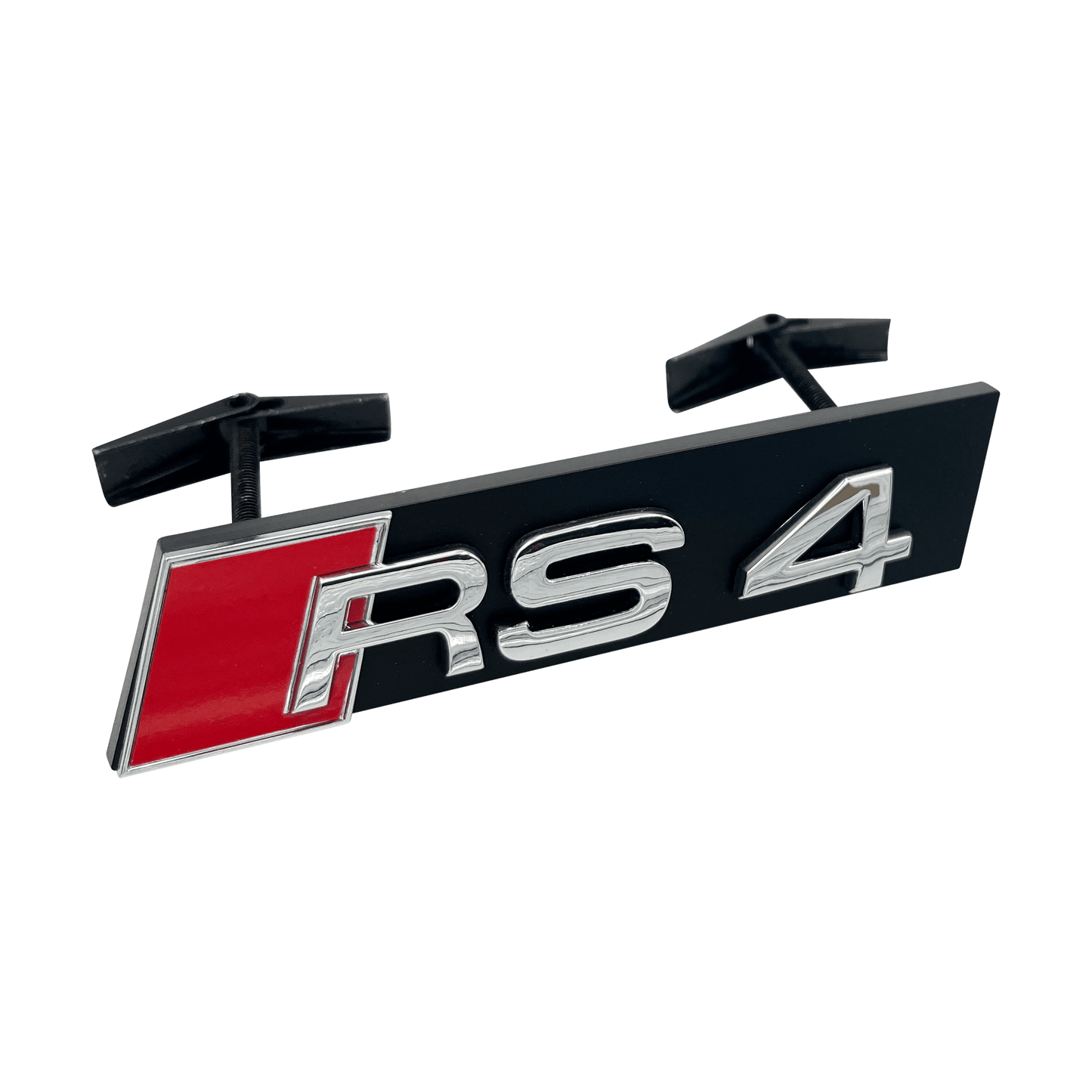Chrome Audi RS4 Front Emblem Badge