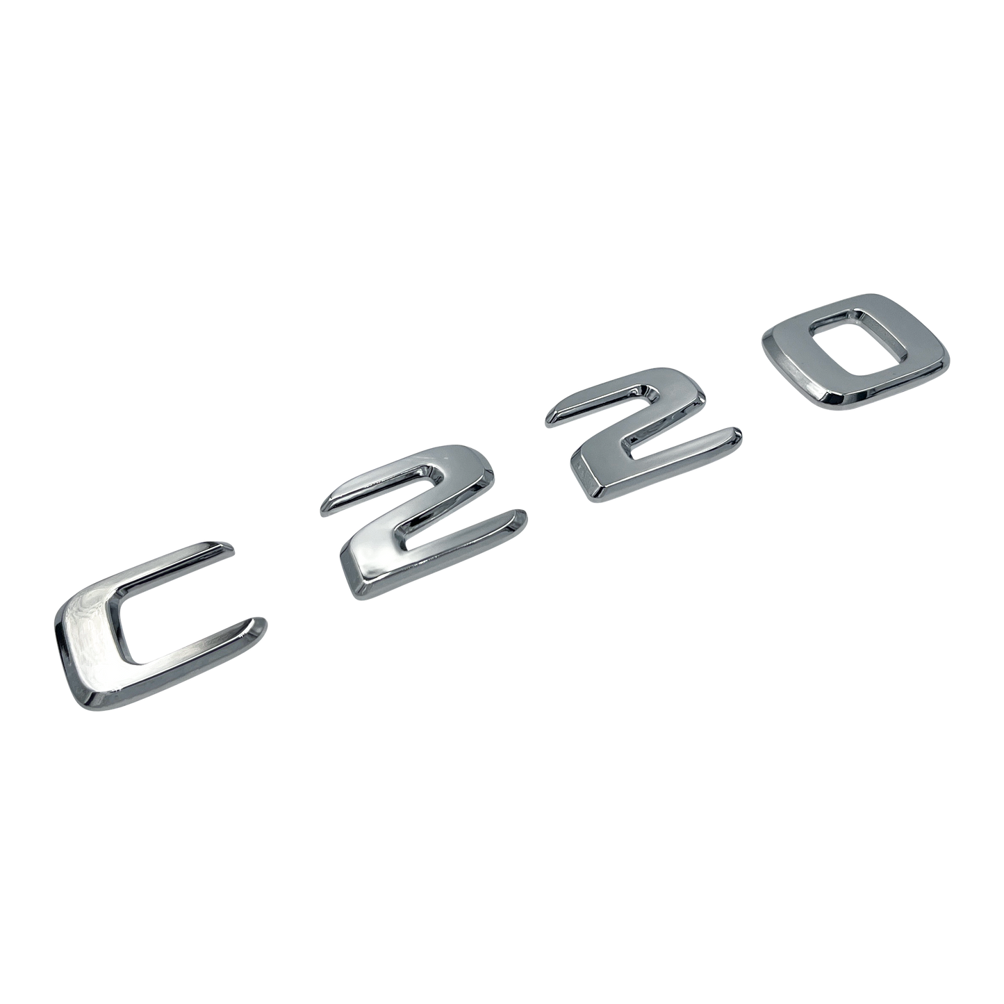 Chrome Mercedes C220 Emblem Badge
