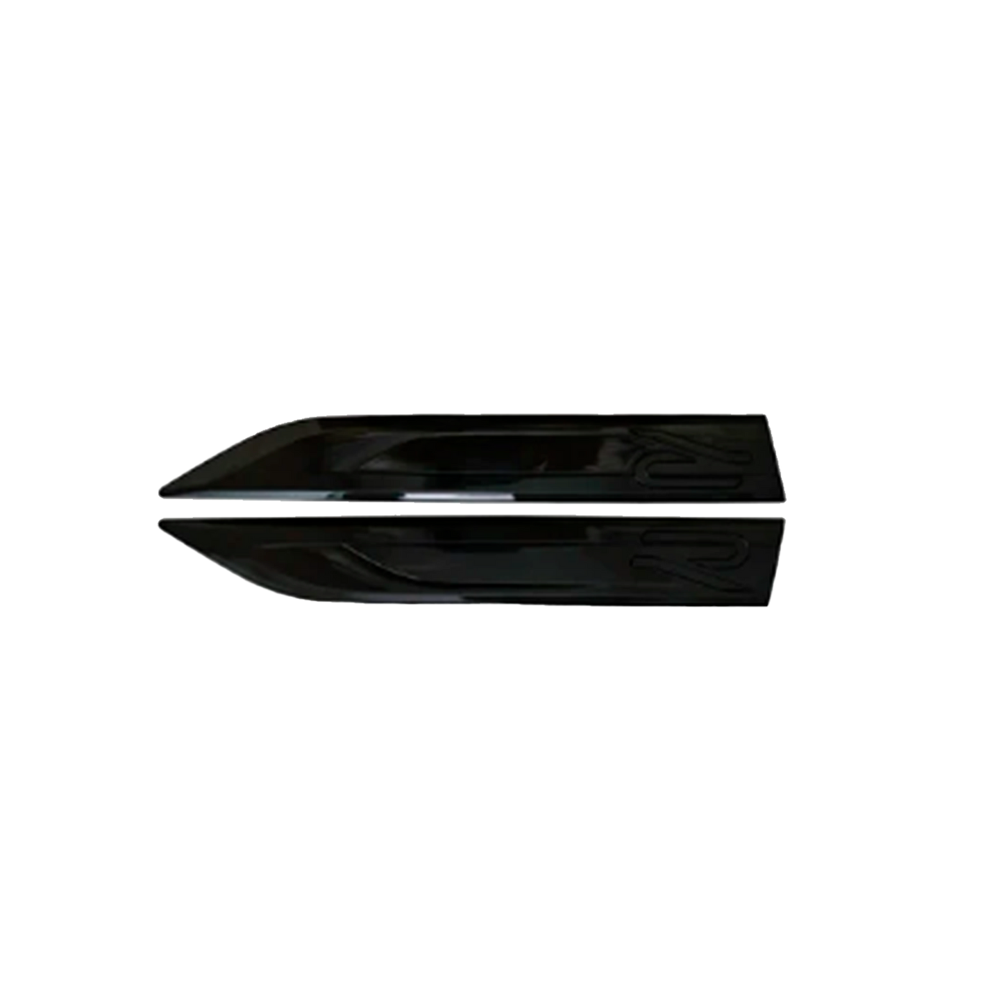 2 pcs. All Black VW R-Line Emblems for the Side Fenders