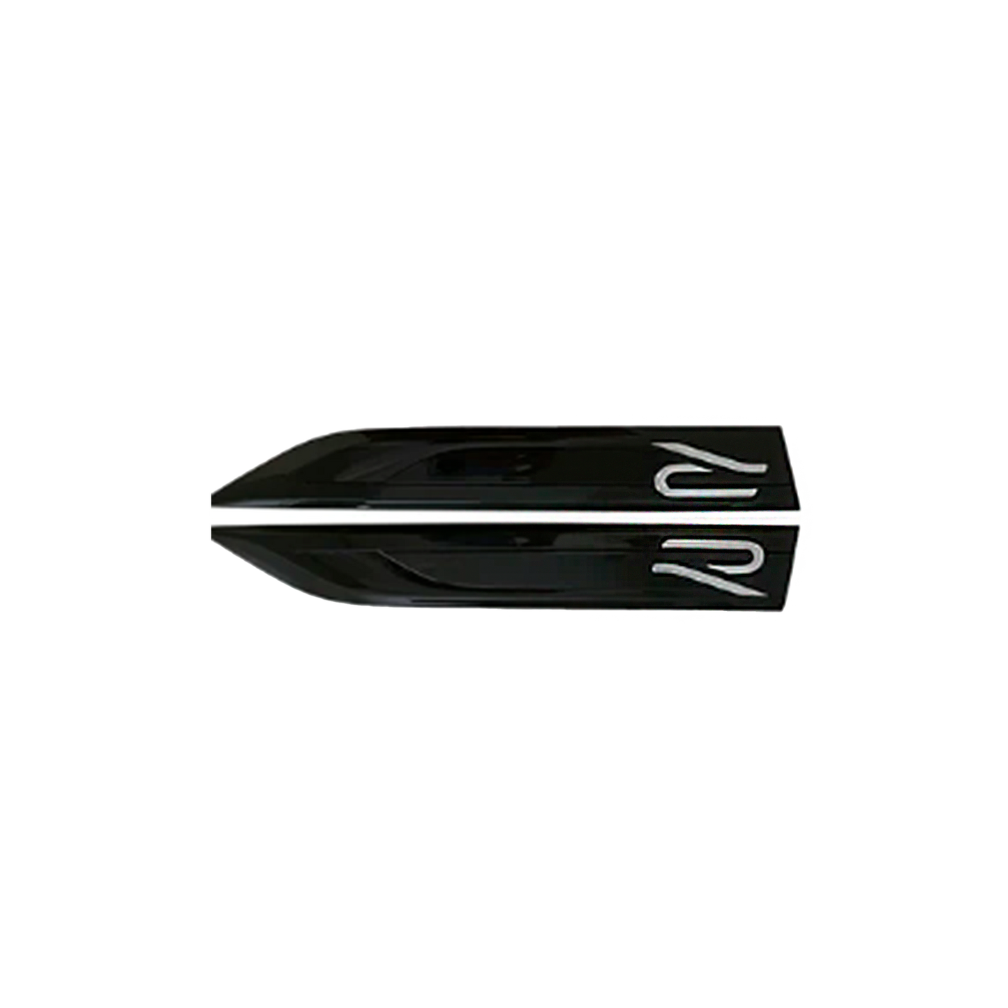2 pcs. Black & Chrome VW R-Line Emblem for the Side Fenders