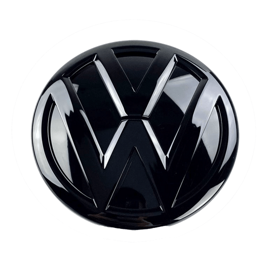 VW Golf 7 rear logo Black 112mm