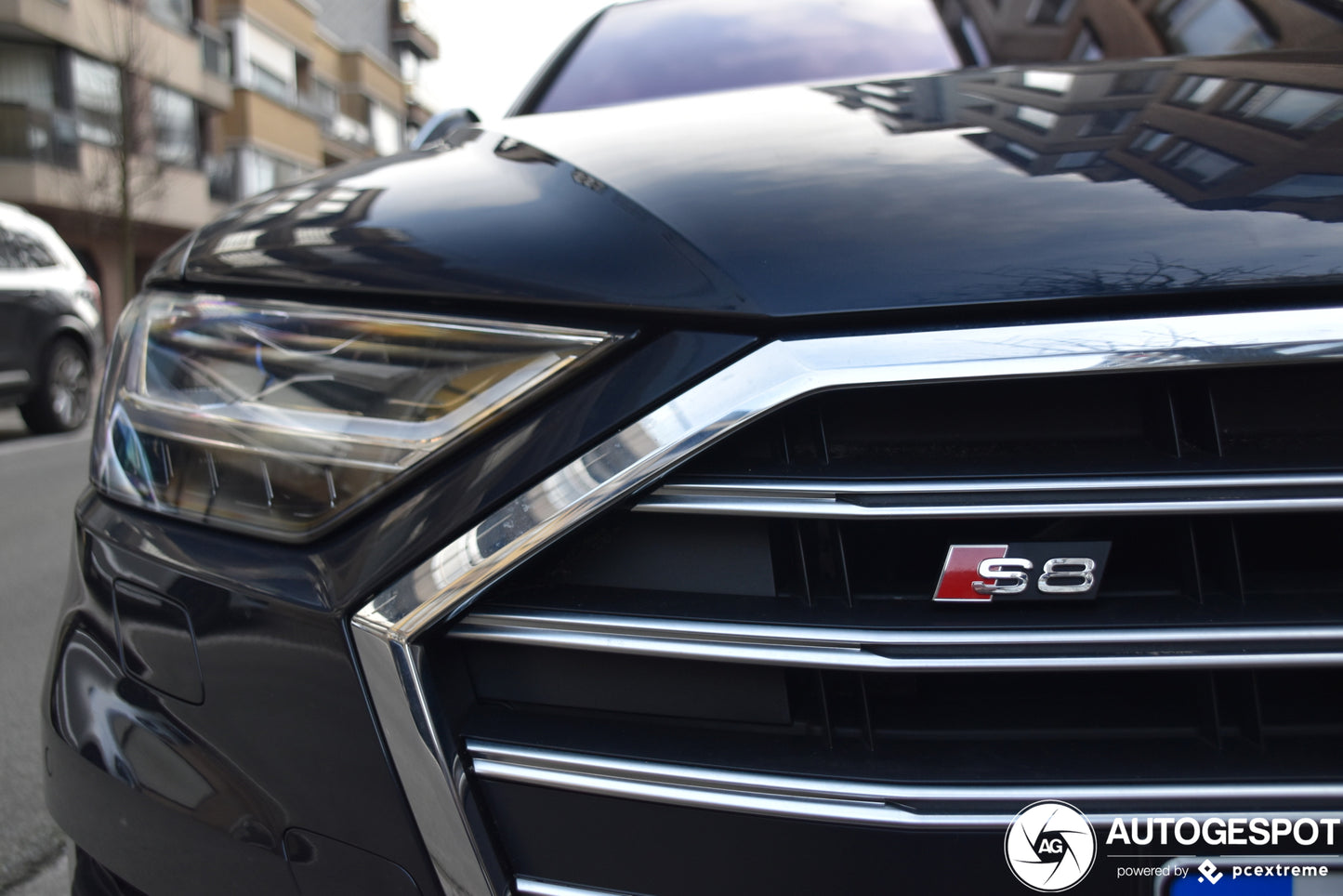 Chrome Audi S8 Front Emblem Badge