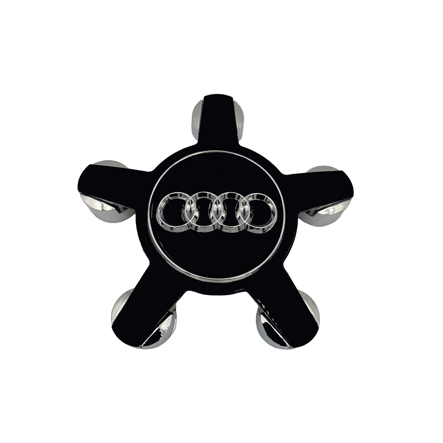 4 pieces. Audi Center caps Black 135mm