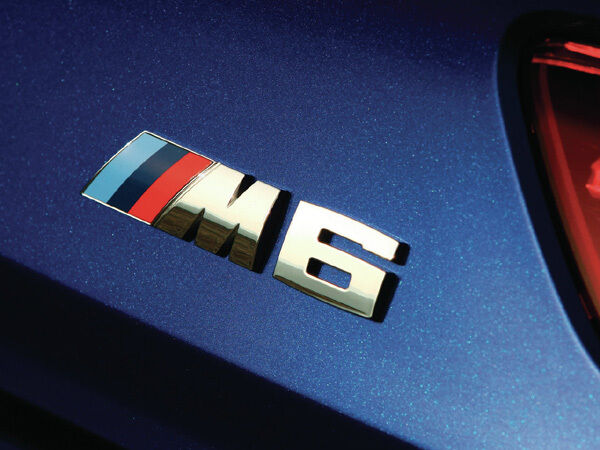Chrome BMW M6 Rear Model Emblem